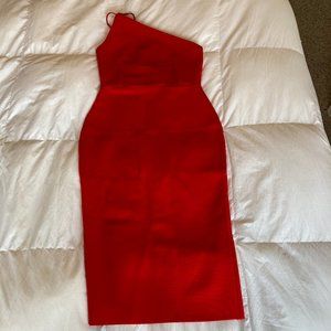 Red bodycon bandage dress